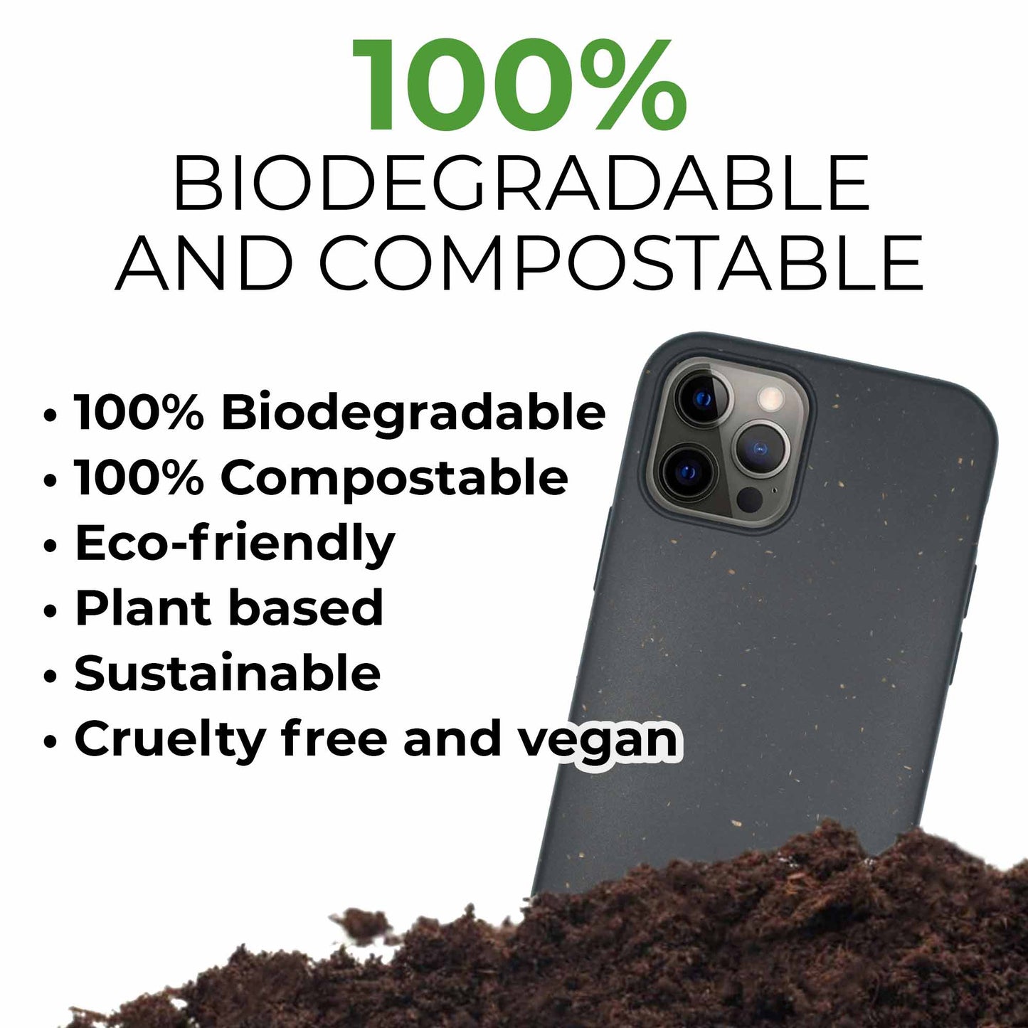 Biodegradable Personalized Case - Black